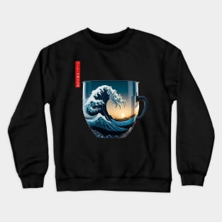 The Great Wave of Coffee Crewneck Sweatshirt